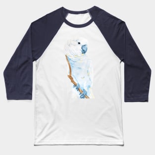 Watercolor umbrella cockatoo - parrot portrait Baseball T-Shirt
